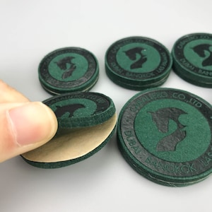 50 leather patch, iron on backing, adhesive backing patches, Custom Patch, Leather Patch Any Logo, Hat with custom leather patch