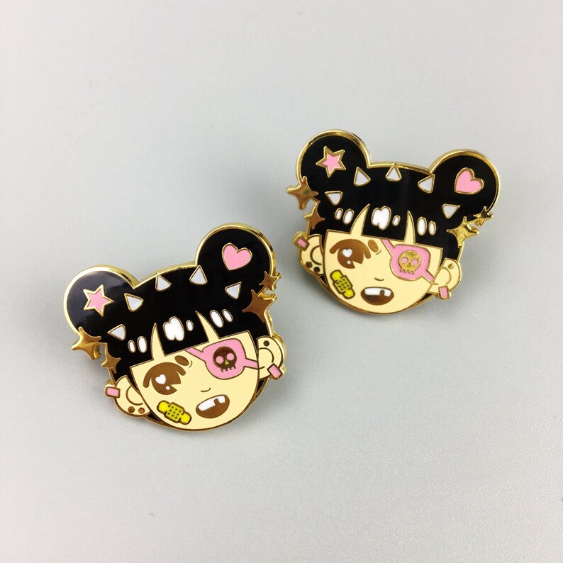 100 enamel pins enamel pin horror Glow in the Dark Hard | Etsy
