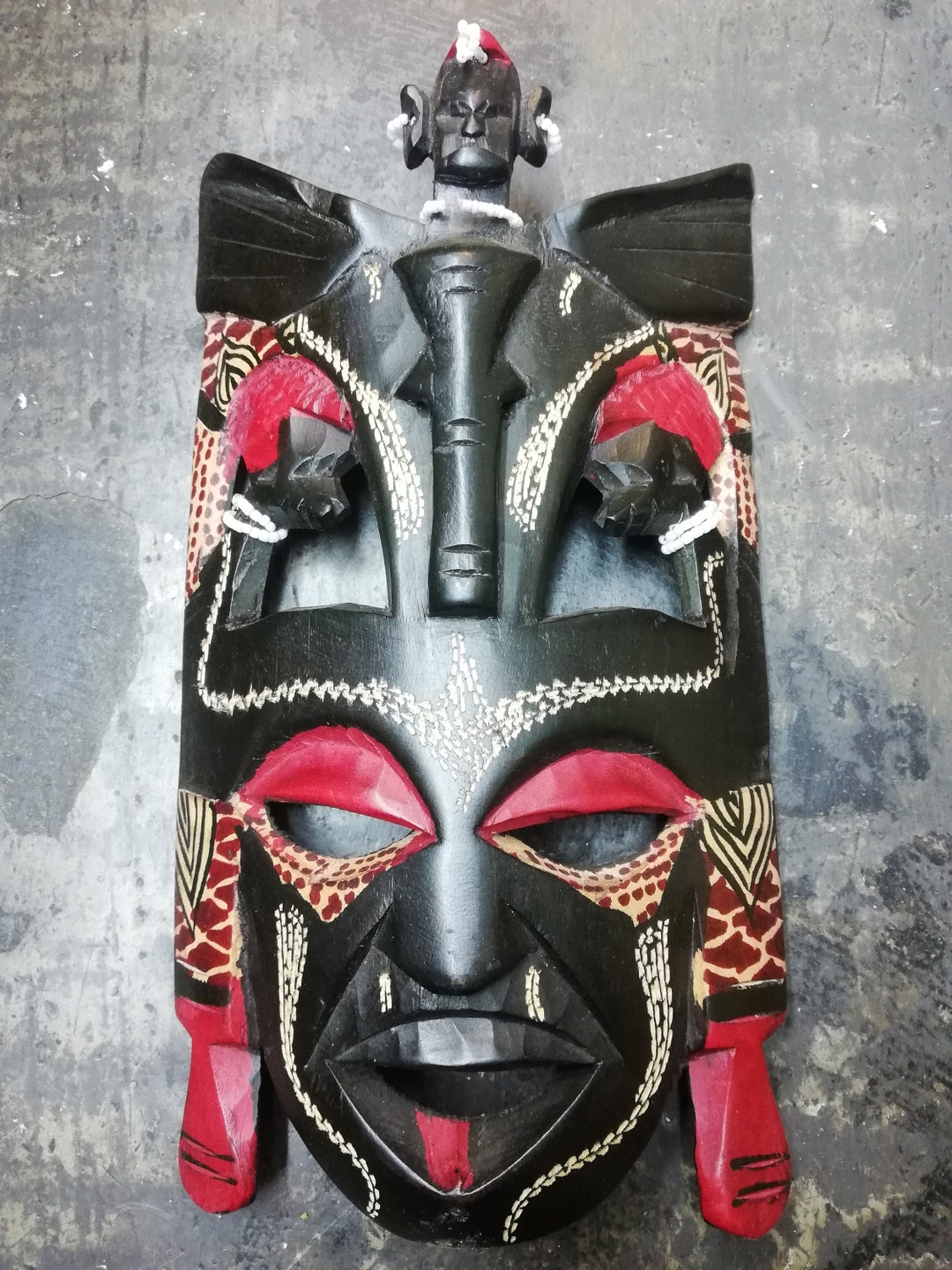 African Mask Maasai From Kenya Etsy