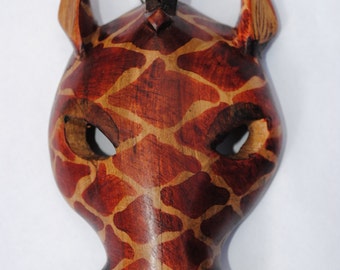 Giraffe wooden mask