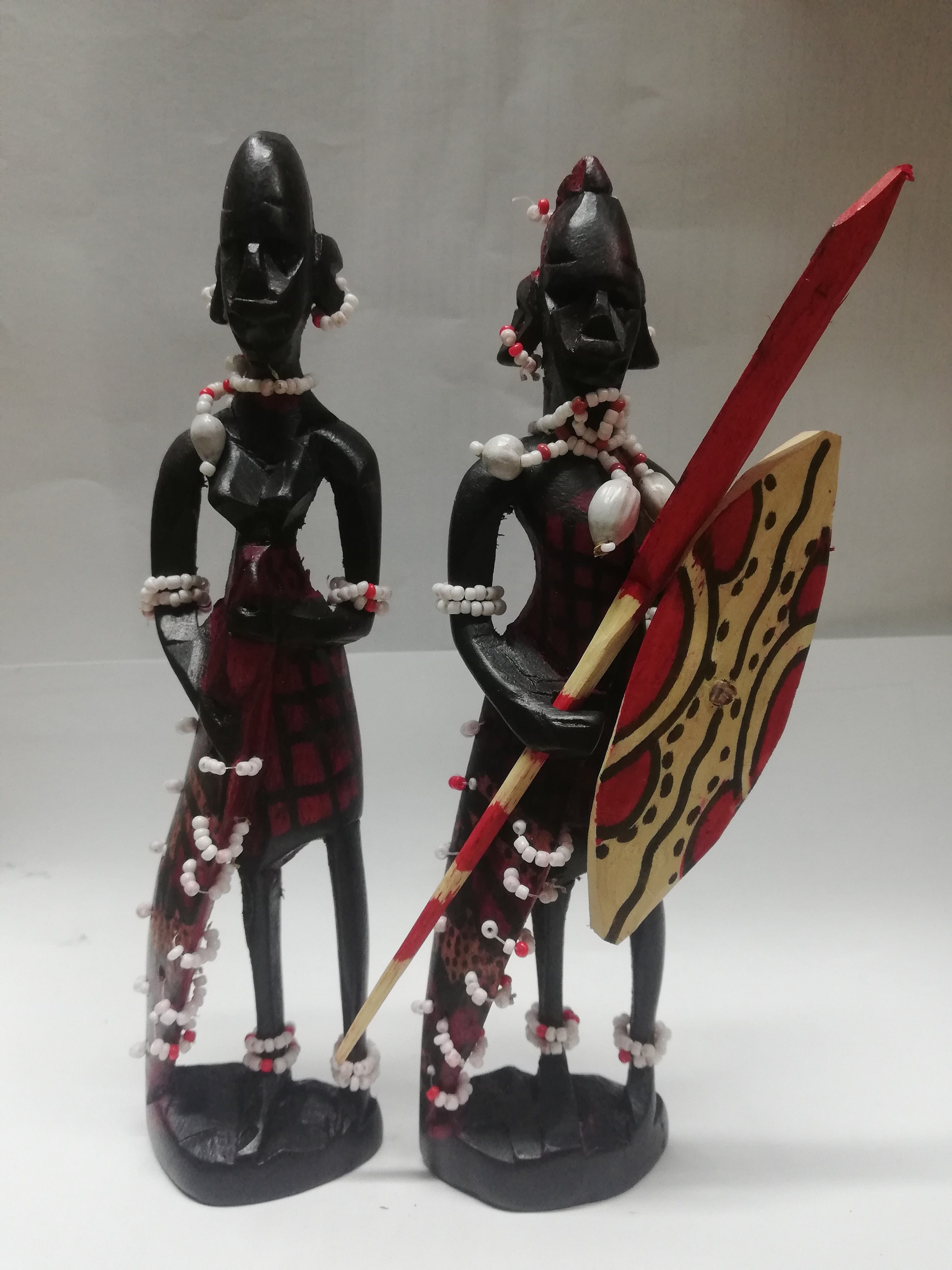 ケニア産の木彫りマサイ族の置物 - Etsy 日本