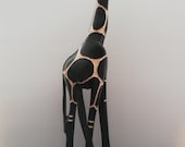 ジンバブエ産の手彫り彫刻　キリン ジンバブエのキリンの木彫り - Etsy 日本