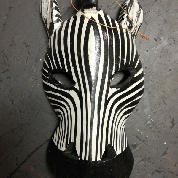 Zebra Mask Etsy