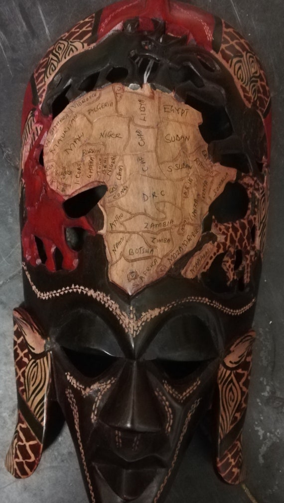 African Mask From Kenya Etsy