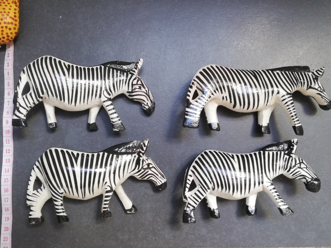 Zebra Wooden Carving From Africa Etsy