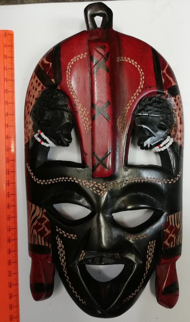 African Maasai Mask From Kenya Etsy