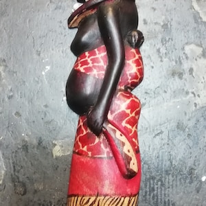 Maasai Figurine Wood Carved from Kenya
