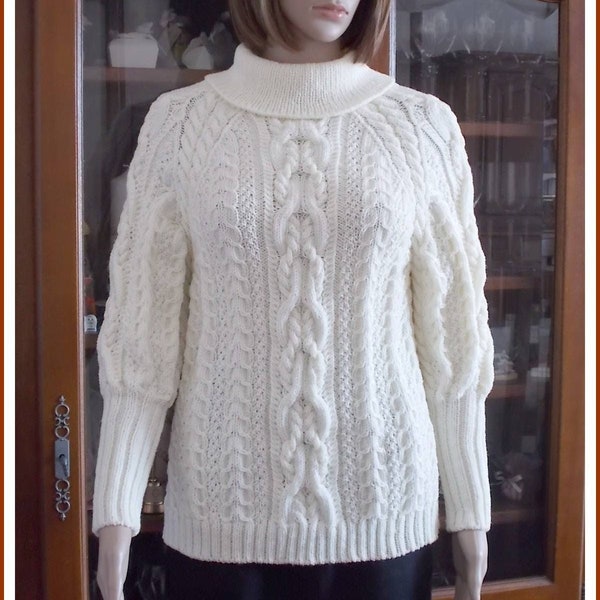 Pull Irlandais Femme Style Amber d'ANNY BLATT