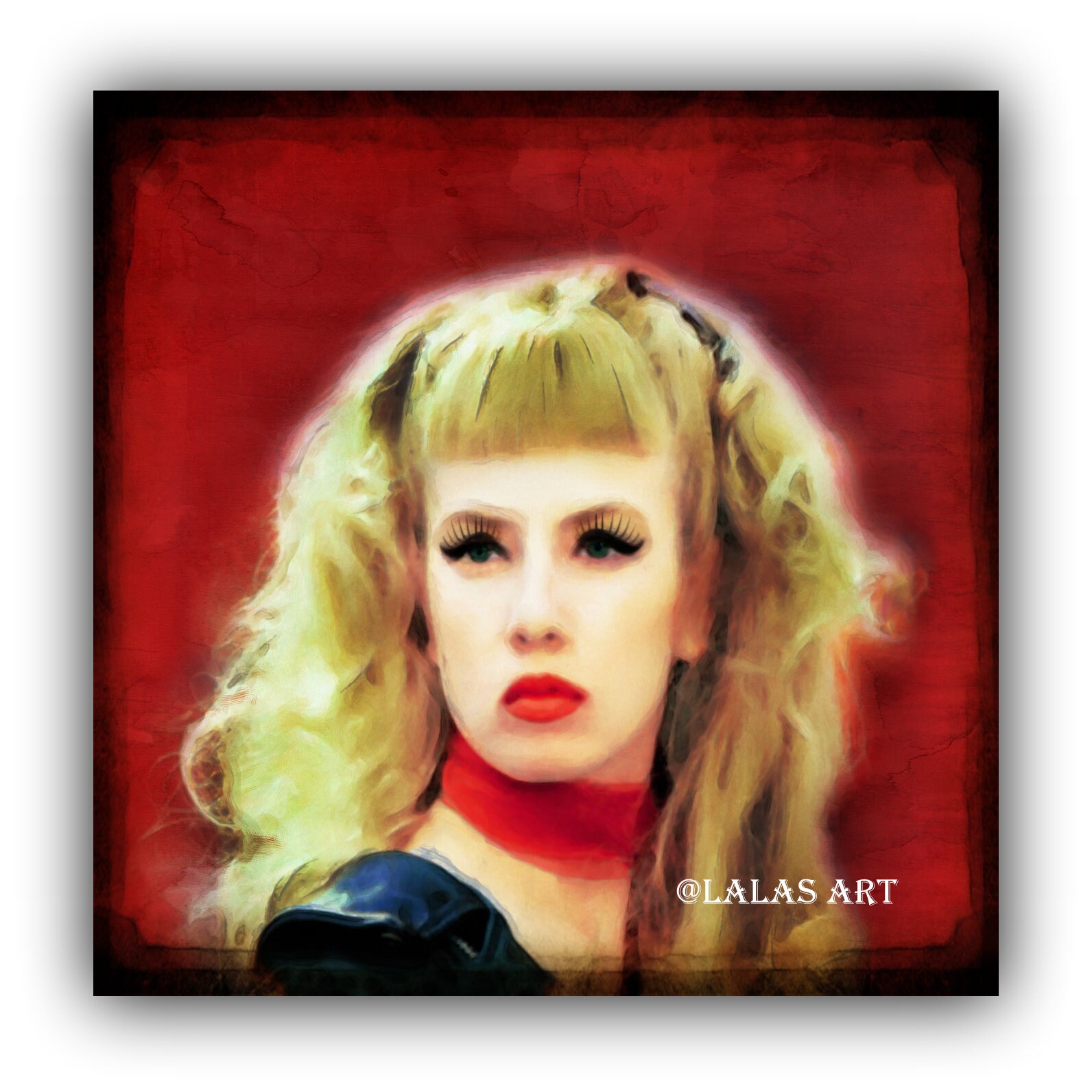 Portrait of Wanda Woodward Cry Baby Traci Lords Vintage Style Retro Art  Painting Mix Media Art Actress Home Decor Interior - Etsy Canada