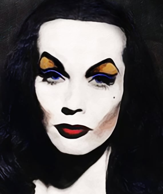 Insignificante Te mejorarás Expresamente Pintura de estilo vintage Vampira Maila Nurmi Vampiro - Etsy España