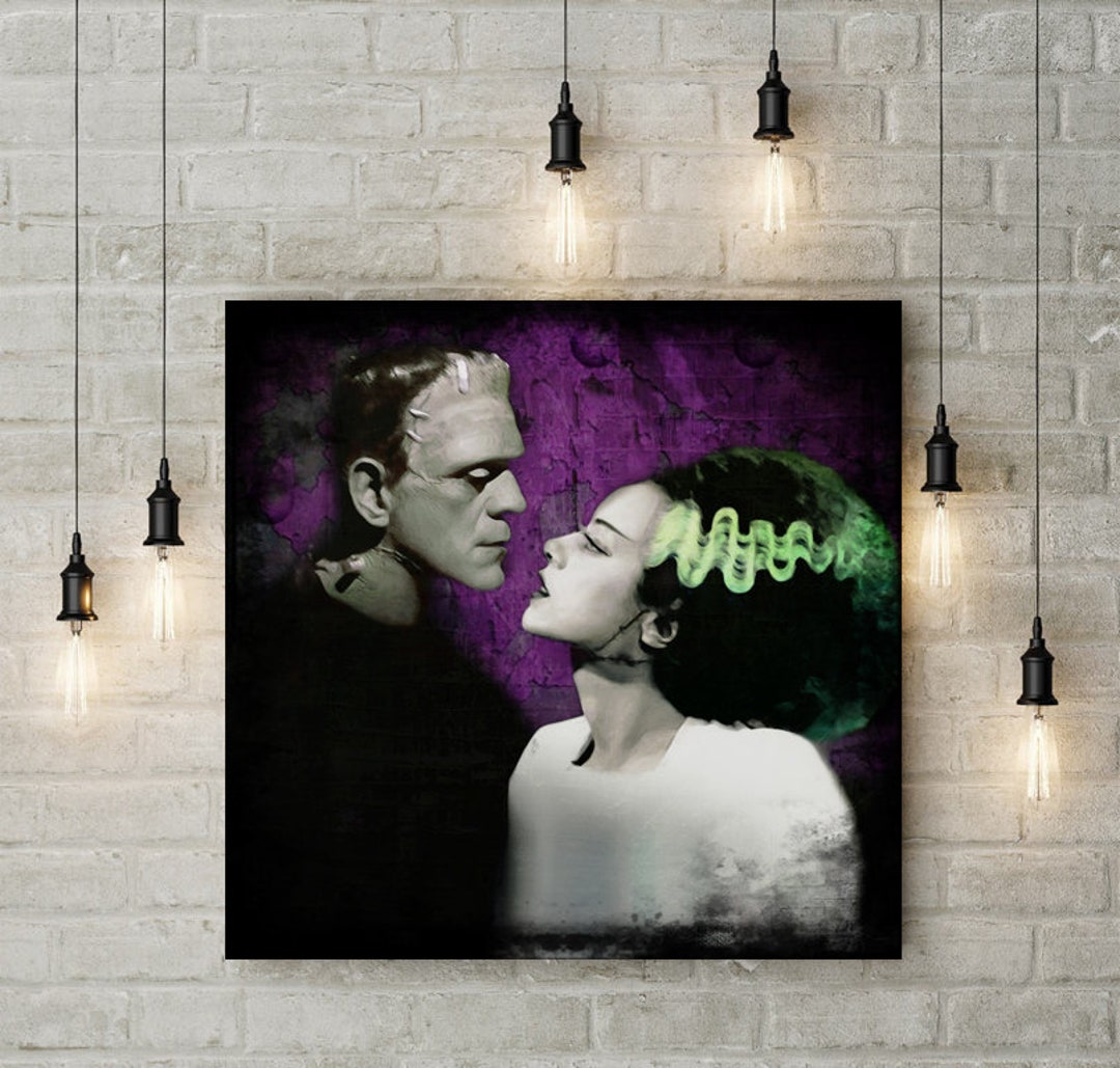 Bride of Frankenstein & Frankenstein - Elsa Lanchester - Boris Karloff ...