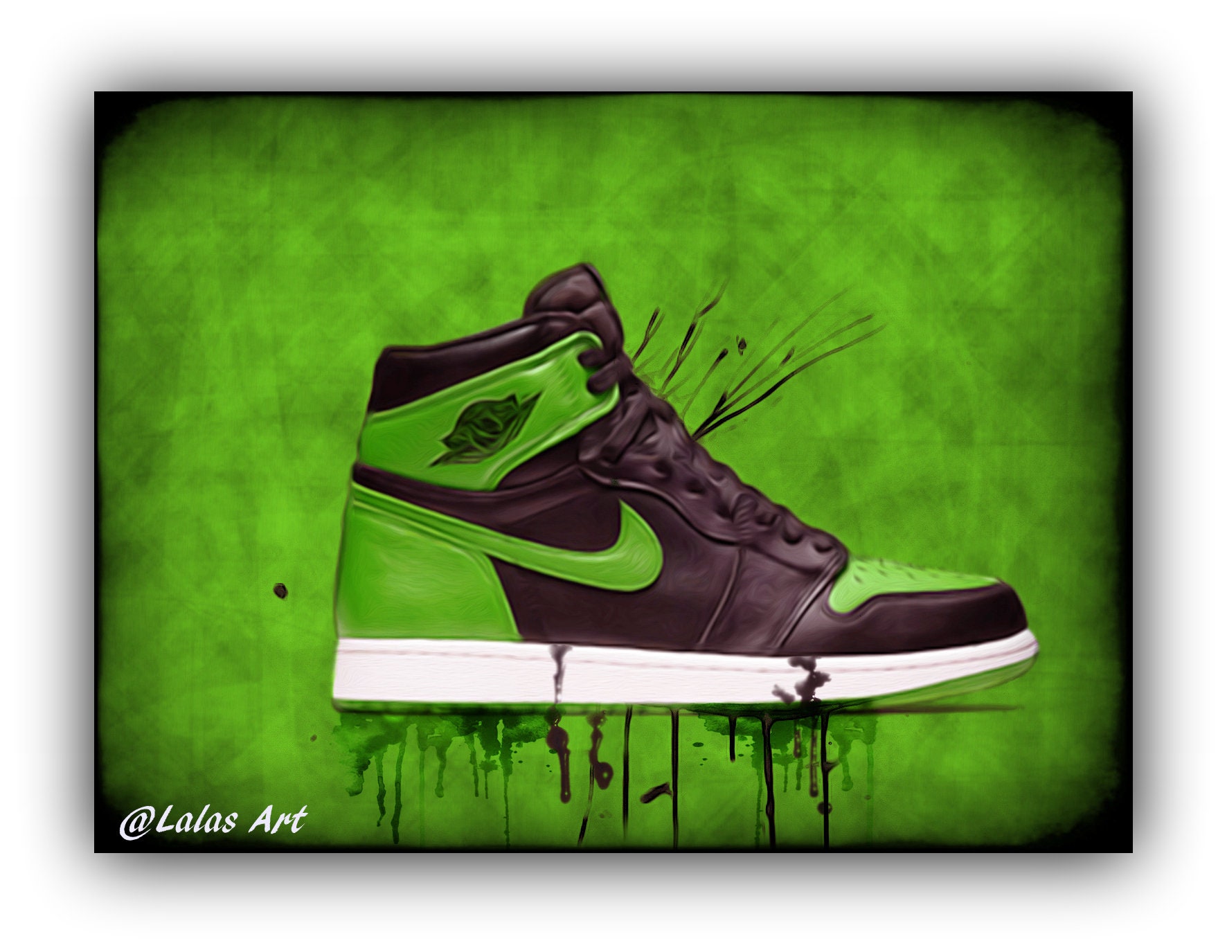 air jordan shoe painting