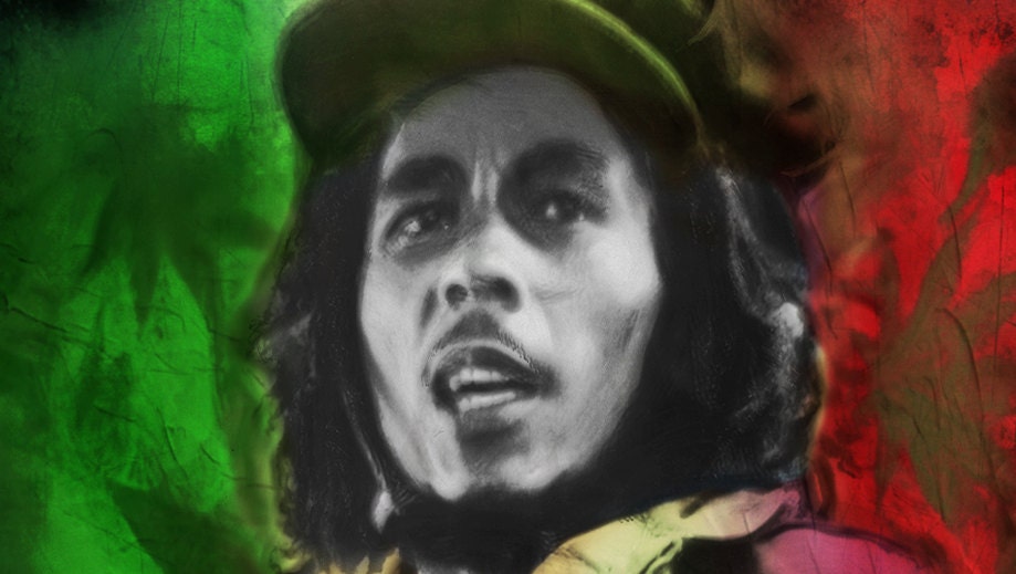 Vintage Style Painting Art Bob Marley Jamaican Singer Reggae Vintage Style Painting Art Bob Marley Jamaican Singer Reggae