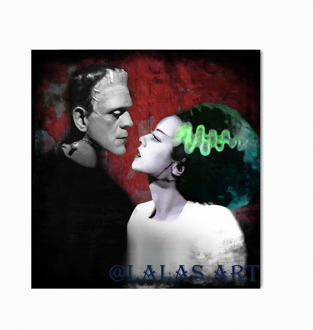Bride of Frankenstein & Frankenstein - Elsa Lanchester Boris Karloff ...
