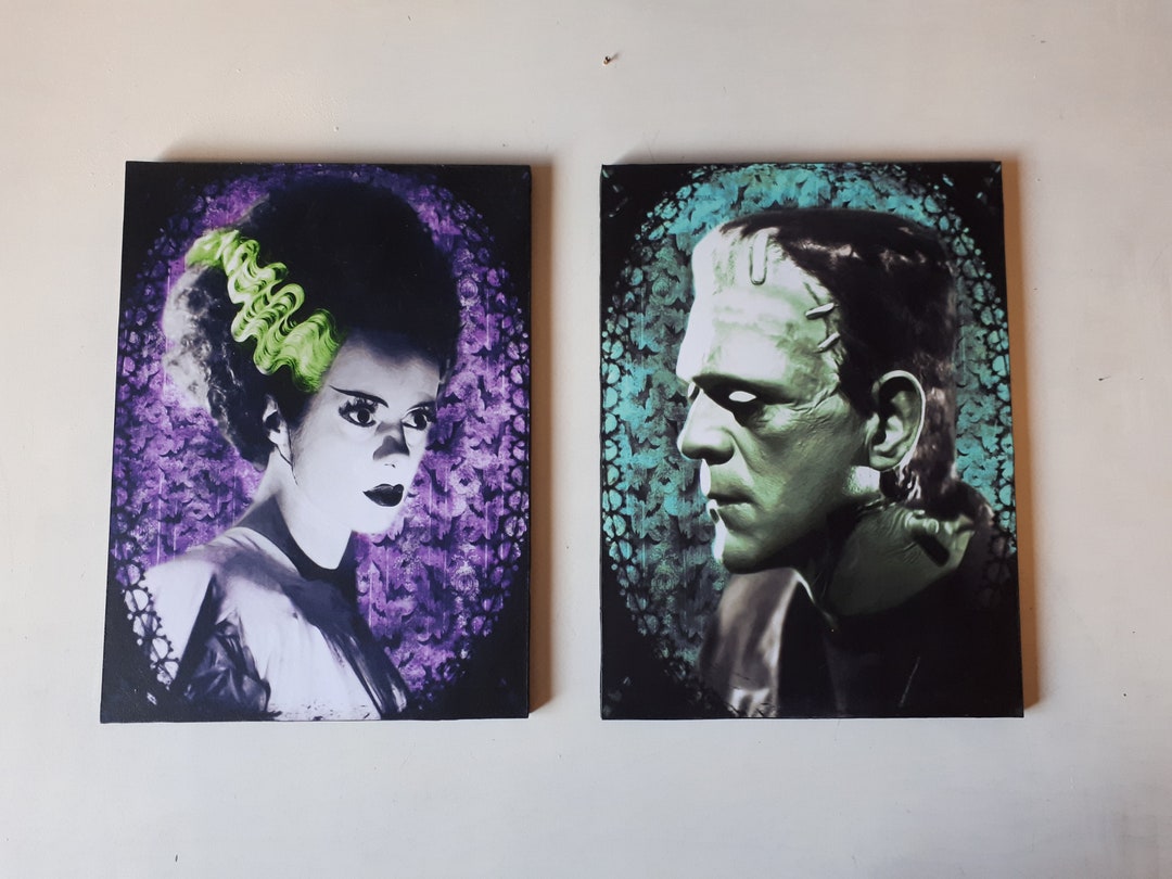 Large Frankenstein - Bride of Frankenstein - Elsa Lanchester - Boris ...