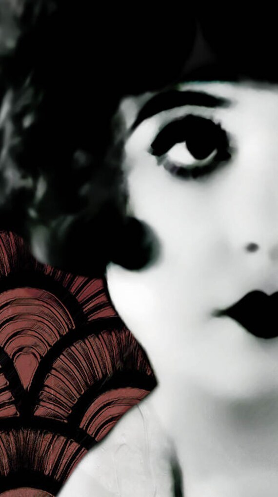 Flapper Actress Madge Bellamy Vintage Style Painting Girl With