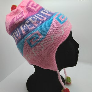 Peruvian 100% Alpaca Wool Chullo Reversible Winter Hat