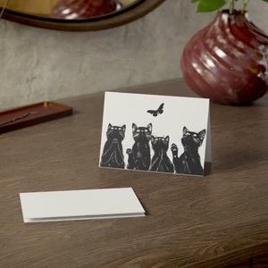 Cat Greeting Cards for All Occasions - Birthday, Thank You, Get Well, Blank Cards, Funny Kitty Art, Perfect Cat Lover Gift, 1, 10, 30, 50
