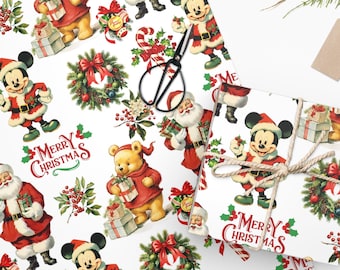 Vintage Christmas Wrapping Paper, Christmas Wrapping Paper Rolls, Wrapping Paper For Kids, Classic Christmas Gift Wrap, Christmas Gifts
