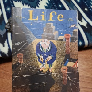 Antique 1931 LIFE Magazine, Vintage Magazine, Military Memorabilia, Vintage Home Decor, Rustic Home Decor, Political Memorabilia