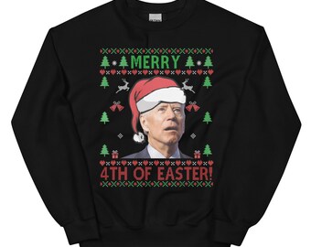 Ugly Christmas Sweater Joe Biden | Funny Xmas Sweatshirt | Unisex Sweatshirt | Christmas Party Sweater | Christmas T-Shirt