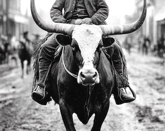 Antique Western Photography | Digital Download Print  | Vintage Cowboy Photography | Western Cowgirl | Western Decor | Vintage Western Photo