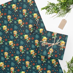 Warrior Christmas Wrapping Paper, Christmas Wrapping Paper Roll, Christmas Wrapping Paper Sheet, Xmas Gift Wrap, Gamer Gifts image 3