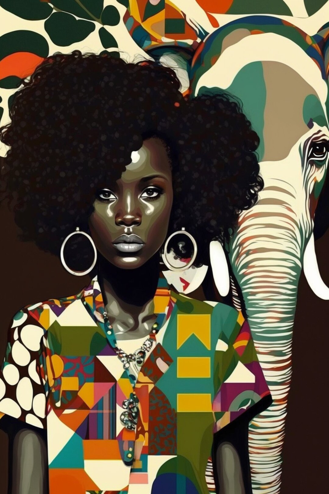 African Wall Art Digital Art Download African American Art Print