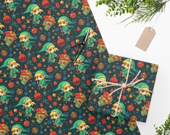 Warrior Christmas Wrapping Paper, Gamer Gift Wrap