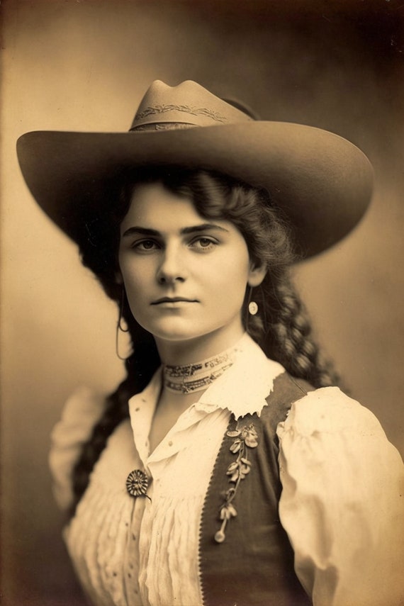 Antique Western Photography Digital Download Print Vintage Cowboy Photography Western Cowgirl Western Decor