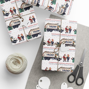 Carta da regalo natalizia Donald Trump, Carta da regalo natalizia MAGA, Carta da regalo Trump, Regali di Natale, Rotoli di carta da regalo di Natale,