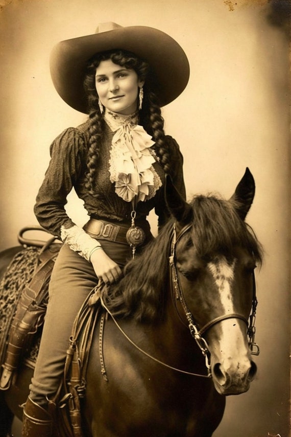 Fotografia occidental antigua Impresion de descarga digital Fotografia de vaqueros vintage Vaquera occidental Decoracion occidental