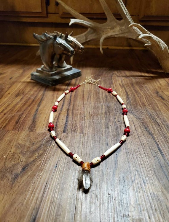 native bone necklace