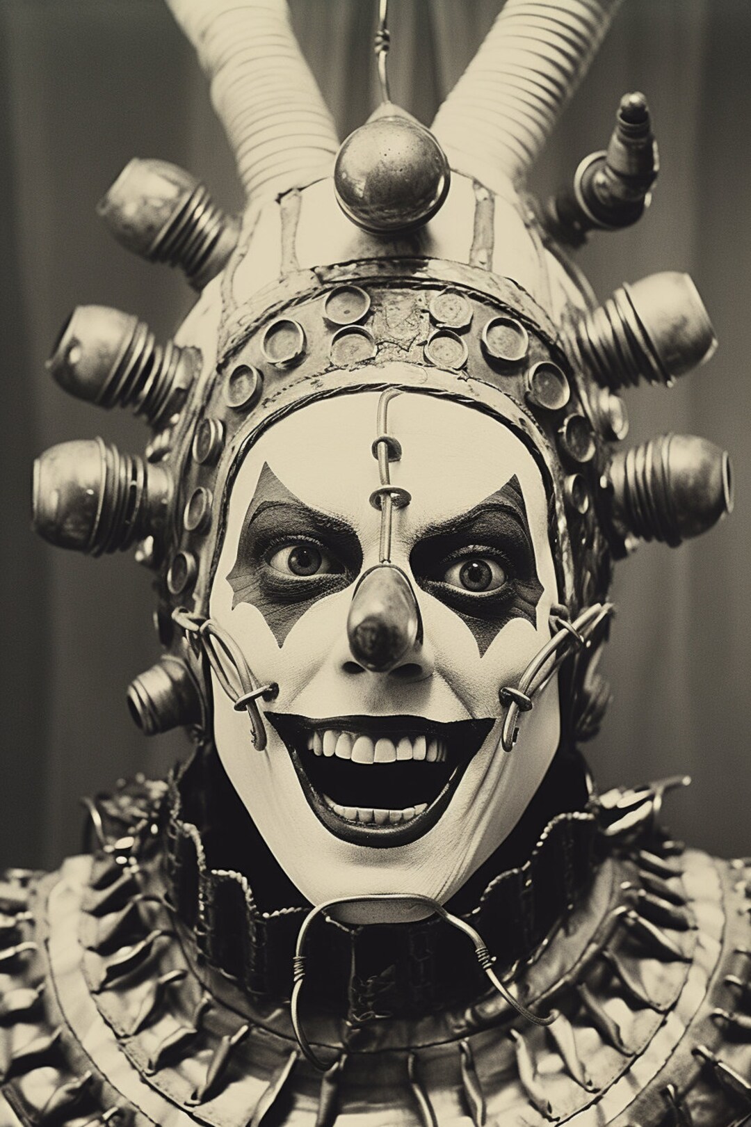 Creepy Clown Photo Halloween Decor Digital Download Print Weird ...