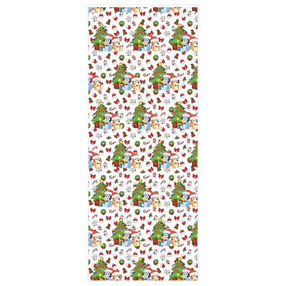 Artsy Dark Christmas Print Wrapping Paper Roll of Holiday Wrapping Paper 24  36 or 24 60 