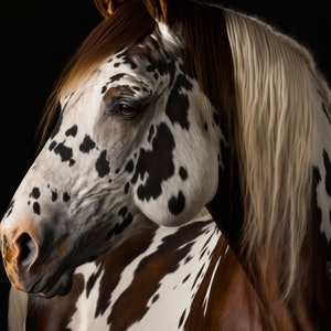 Impression téléchargement numérique Appaloosa Horse | Photographie de cheval | Idées cadeaux pour amateurs de chevaux | Décoration d&#39;intérieur occidentale