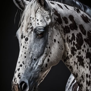 Impression téléchargement numérique Appaloosa Horse | Photographie de cheval | Idées cadeaux pour amateurs de chevaux | Décoration d&#39;intérieur occidentale