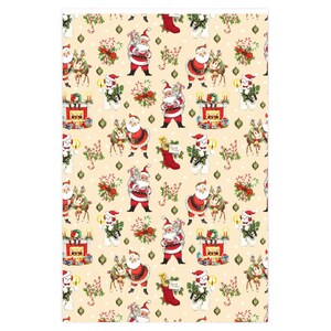 Vintage Santa Claus Wrapping Paper | 90 GSM Glossy Paper image 2