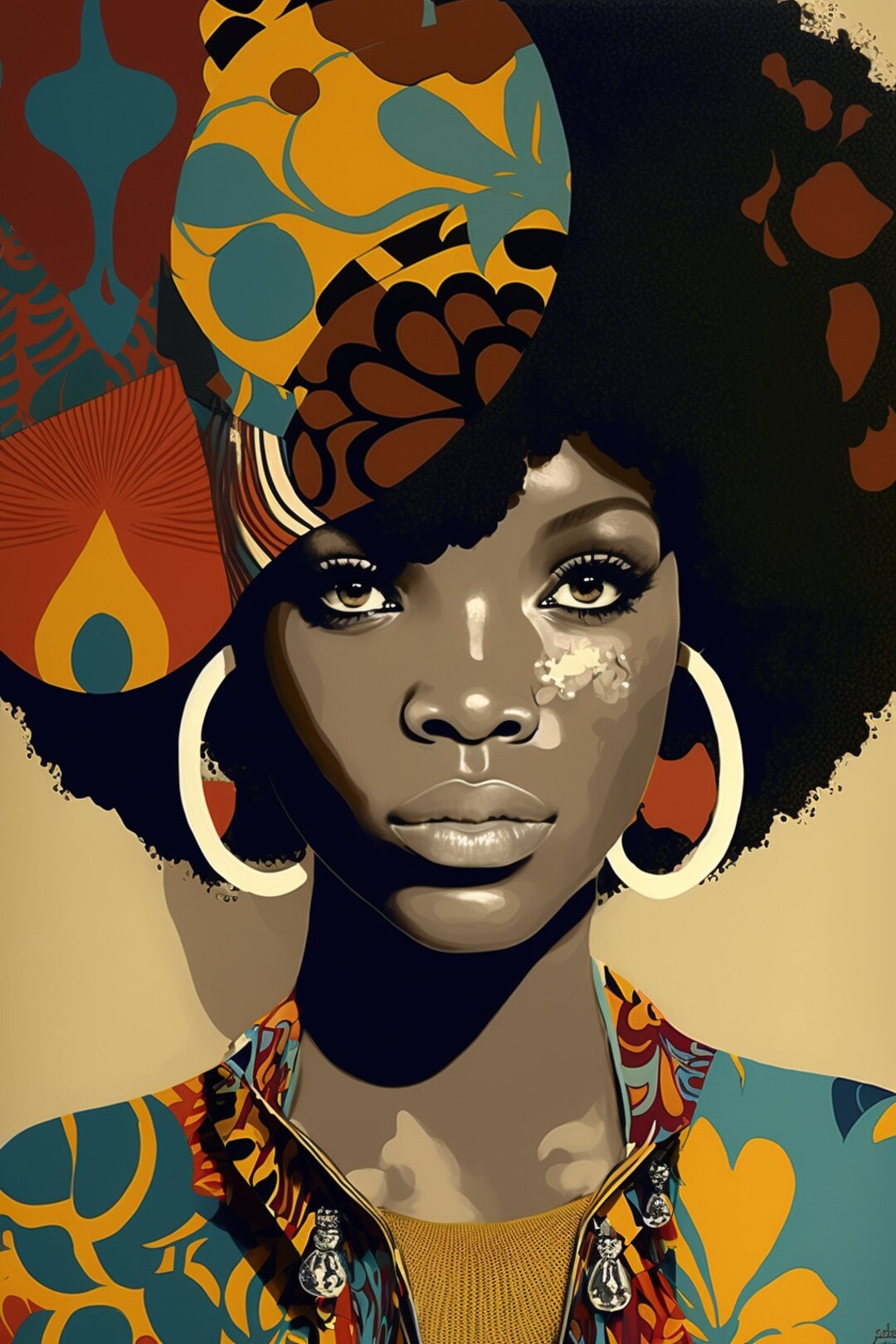 African Wall Art Digital Art Download African American Art Print
