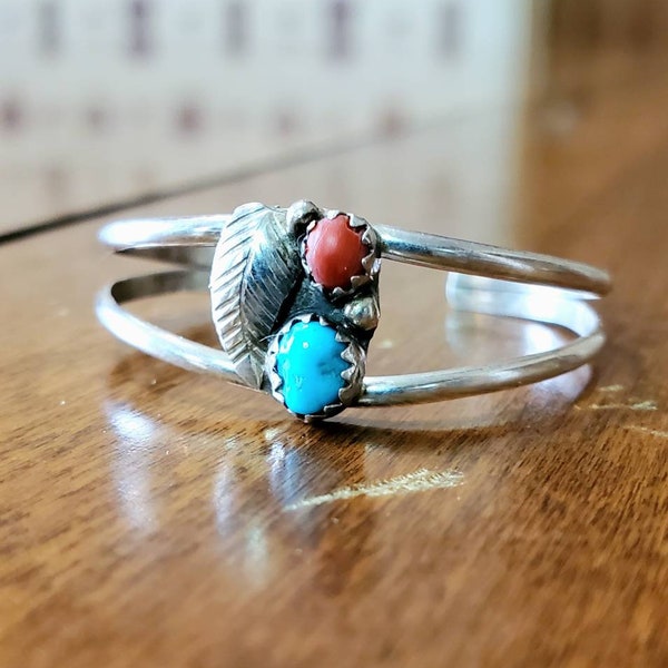 Antique Navajo Jewelry, Baby Infant Bracelet, Native American Indian Jewelry, Sterling Silver Hand Stamped Jewelry, Turquoise Jewelry