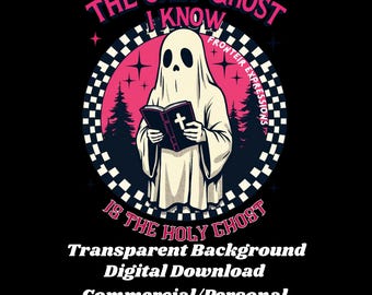 Christian Ghost SVG | Halloween Graphic Tee Design (Digital Download)