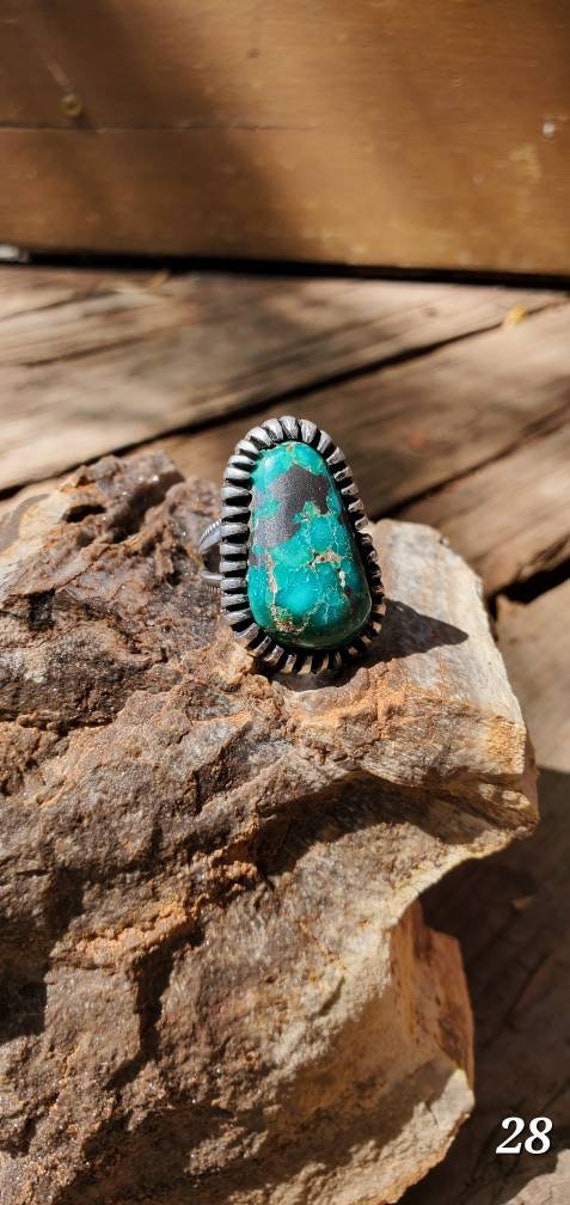 Vintage Navajo/Zuni Jewelry, Turquoise, Signed Ern