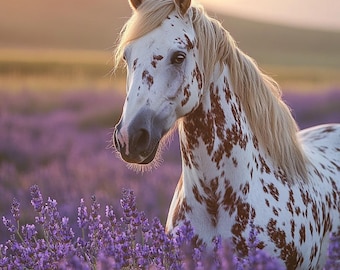 Stampa fotografica di un cavallo mustang selvaggio / Arte occidentale (download digitale)
