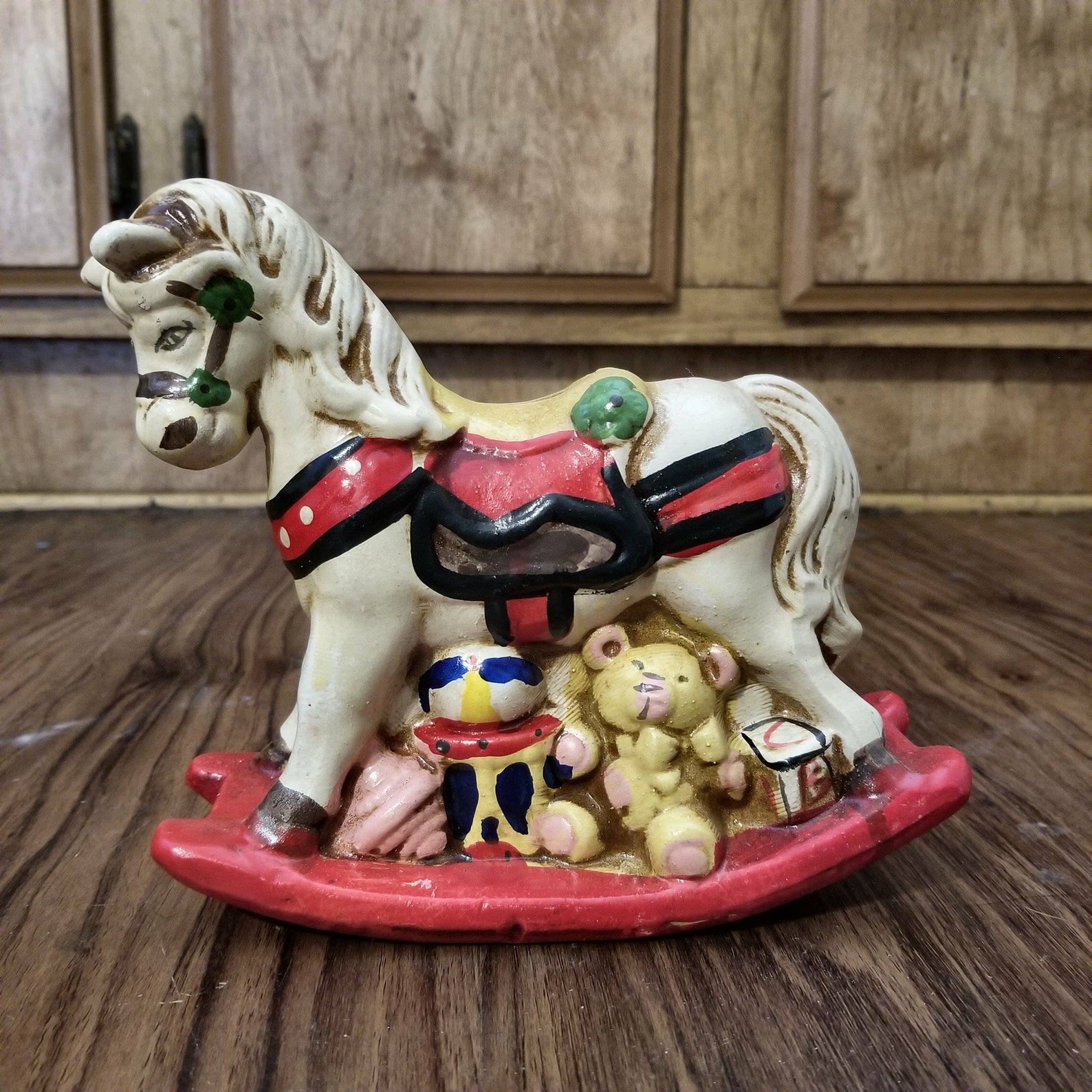 Antique Rocking Horse Piggy Bank Vintage Piggy Banks Ceramic | Etsy