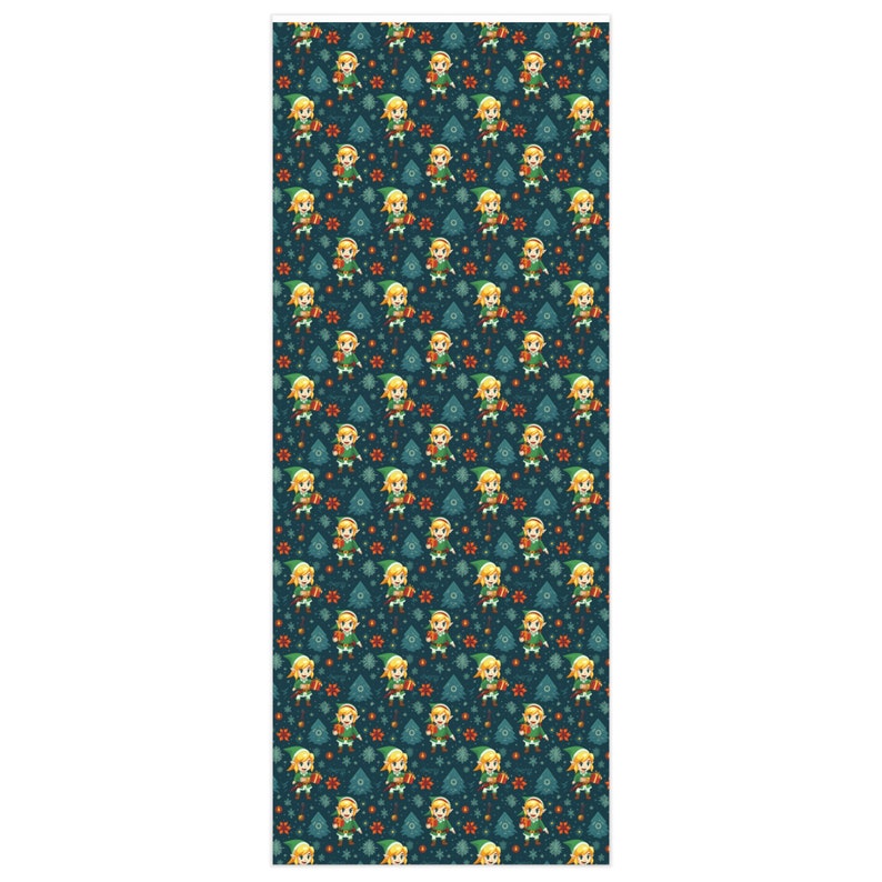 Warrior Christmas Wrapping Paper, Christmas Wrapping Paper Roll, Christmas Wrapping Paper Sheet, Xmas Gift Wrap, Gamer Gifts image 4