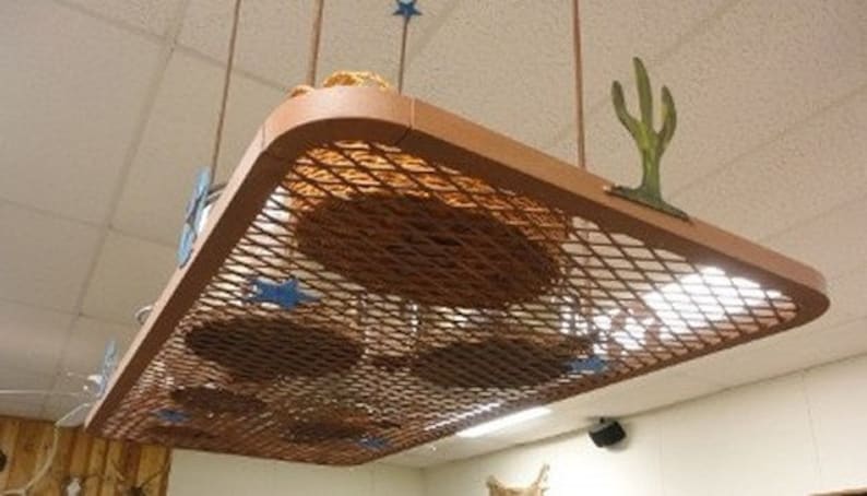 etsy hanging pot rack