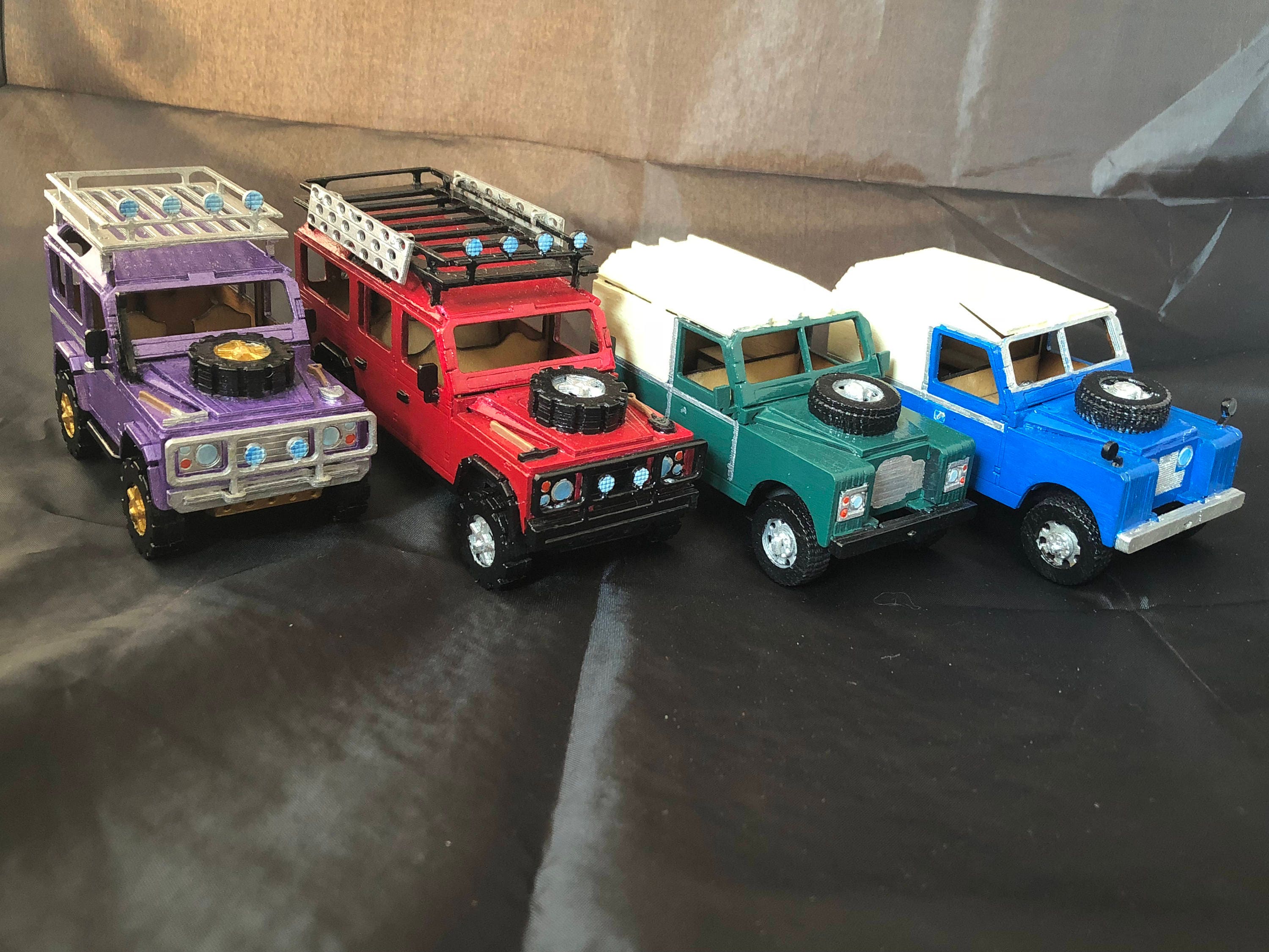 Miniature Wooden Model Land Rover kits Etsy