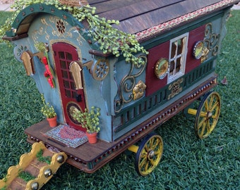 Laser cut Reading Gypsy Wagon Trailer caravan Kit