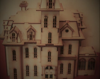 Wooden Model Addams House from the film Addams family