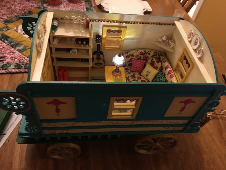 Laser cut Burton Gypsy Wagon Trailer caravan Kit Etsy